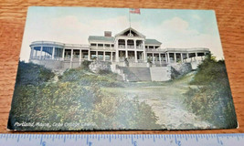 Cape Cottage Casino Postcard Portland Maine Old Color Postal Card Home Treasure - £14.91 GBP