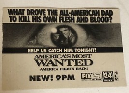 America’s Most Wanted Tv Guide Print Ad John Walsh TPA12 - £4.68 GBP