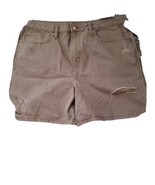 Wild Fable Highest Waist Bermuda Shorts With Mfrd Wholes. Size 18 - $27.34 CAD