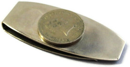 1953 Uruguay 10 Centesimos Money Clip Stainless Steel Wallet Cash Holder... - £23.26 GBP