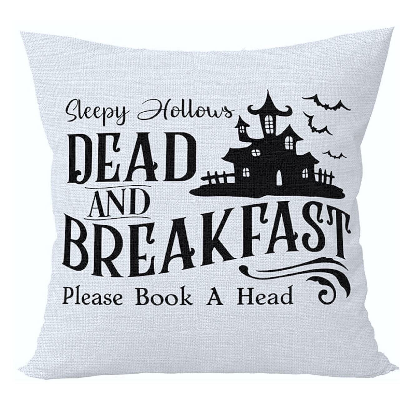 Primary image for Sleepy Hollows Dead & Breakfast Hocus Pocus Decorative Throw Pillow Case Cover