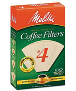 Melitta Super Premium No. 4 Coffee Paper Filter, Natural Brown, 100 Count - £4.43 GBP