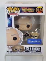 FUNKO POP DOC &amp; EINSTEIN #972 WALMART EXCLUSIVE POP MOVIES BACK TO THE F... - £16.92 GBP