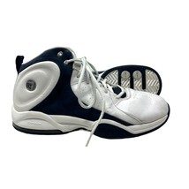 Reebok basketball shoes 11 mens above the rim white navy sneakers - £31.65 GBP