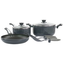Oster Legacy 8 Piece Aluminum Nonstick Cookware Set in Gray - $140.49