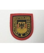 Vintage Felt Patch Deutschland Coat Of Arms L&#39;Allemagne Germany Unsewn - €11,13 EUR