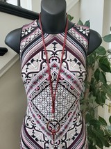 White House Black Market Multicolor Polyester Reversible Sleeveless Dress 4 - £25.58 GBP