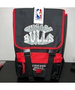 Vintage Chicago Bulls Retreat Backpack Bag Red NBA Nasco Little America - $892.16 MXN