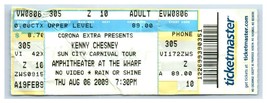 Kenny Chesney Ticket Stub August 6 2009 Orange Beach Alabama - $29.69