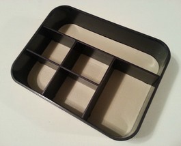 Interdesign Desk Office Dresser Organizer Tray 6 Sections Stackable 6&quot;x8&quot;x2&quot; NEW - £15.56 GBP