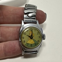 Vintage Antique US Time Wind Up Alice In Wonderland Wristwatch Disney - $19.95
