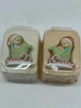 Precious Moments Baby's First Christmas His and Her Figurine - $11.29