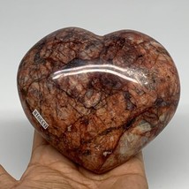 1.55 lbs, 3.9&quot;x4.3&quot;x2&quot;, Red Jasper Heart Polished Healing Home Decor, B3... - £108.95 GBP