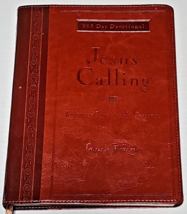 Jesus Calling, Large Text Brown Leathersoft (Large Print, with Full Scriptures) - £10.21 GBP