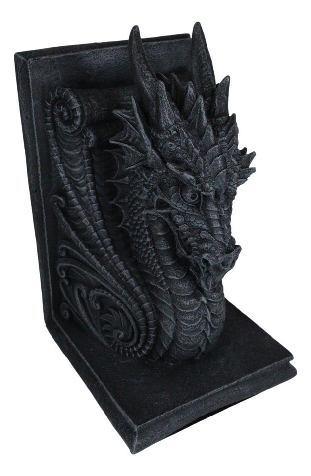 Dragonstone Gothic Guardian Of Bibliography Dragon Bookend Set of Two Figurine Item image 7