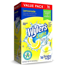 VALUE PACK Wyler’s Light Lemonade Drink Mix Singles to Go 16-COUNT SAME-... - £6.29 GBP