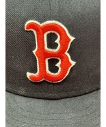 Boston Red Sox New Era Fitted 7 1/8 Official On Field Hat Cap 59FIFTY Blue - £19.46 GBP