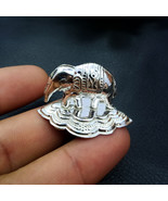 Mini Elephant Statue, Silver Elephant Idol Sculpture, Pooja Purpose Elep... - $33.00