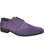 BRAVO KING-3 Dress Shoe Classic Faux Suede Leather Lining Medium Width Purple - $43.95 - $74.95