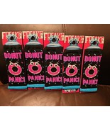 Lot Of 5 Freaker Bottle Koozies Donut Panic Black Pink New - $23.76