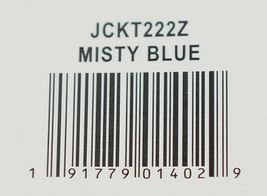 Simply Noelle Brand JCKT222Z Womens Misty Blue Zippered Sweater Jacket Size XXL image 8