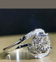 Verlobung Hochzeit Ring 2.20ct Künstlicher Diamant 14k Weiß Vergoldet - £98.73 GBP