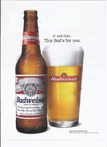 1999 Budweiser Beer Print Ad Vintage 8.5&quot; x 11&quot; - £14.43 GBP