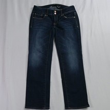 American Eagle 2 Artist Cropped Dark Wash Stretch Denim Jeans - £8.62 GBP