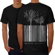 Nature Friendly Code Shirt Tree Lover Men T-shirt Back - £10.03 GBP