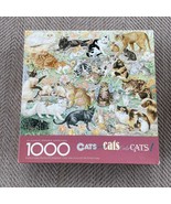 Vtg SPRINGBOK Cats CATS  1000 pc. Jigsaw Puzzle Hallmark Sharon Sandner - £4.47 GBP