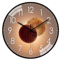 Modern Simple Punctuality Quartz Wall Clock Light Shadow Geometric Design Silent - £25.57 GBP