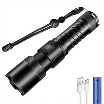 Flashlights High Lumens Rechargeable  5 Modes for Hiking(Battery Included) - £18.25 GBP