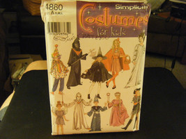 Simplicity 4860 Kids Clown Witch Pirate Wizard Fairy Costumes Pattern - ... - $11.41