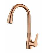 Rose gold pull out kitchen spray faucet mixer tap Single hole /handle de... - $167.11 CAD