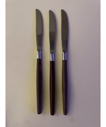 Ekco Eterna Canoe Muffin 3 Dinner Knives MCM Stainless Made in Japan - €18,59 EUR