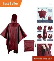 Universal Fit Waterproof Rain Poncho for Adults &amp; Kids - Lightweight and... - $47.47
