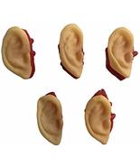 5pc Bloody Body Part Fake HUMAN SEVERED EARS Zombie Hunter Halloween Hor... - £5.37 GBP