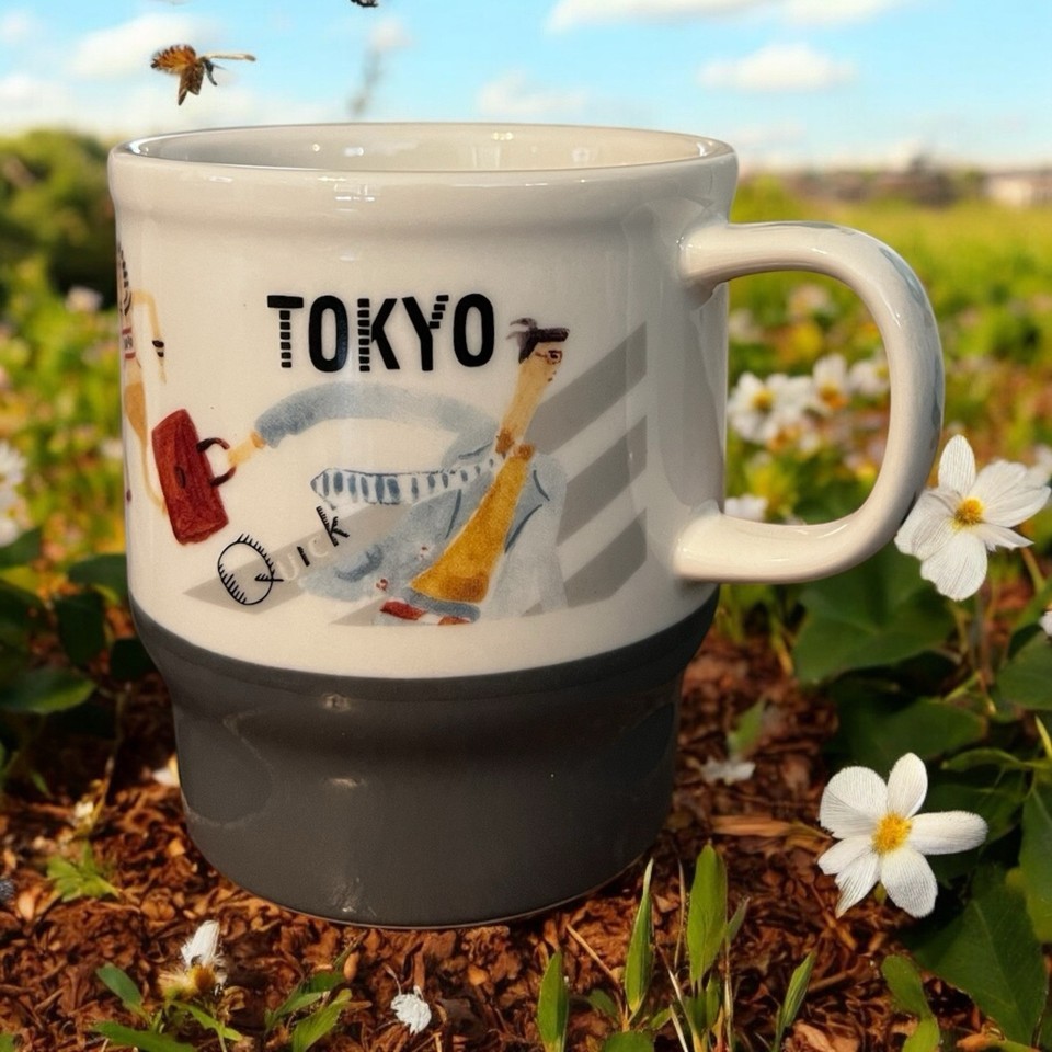 Starbucks Mug Japan Tokyo Geography Series 2016 City Icon Cup 12 oz Whit... - $22.95