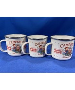 2002 Campbell&#39;s Kids Tin Mugs - Set Of 3  By Houston Harvest - £20.22 GBP