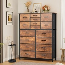 16 Drawer Dresser Women&#39;s Furniture Makeup Dressing Table Large Chest of Drawers - £175.05 GBP