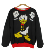90s Disney Donald Duck Reversible All Over Print Sweatshirt Sweater OS R... - £93.85 GBP
