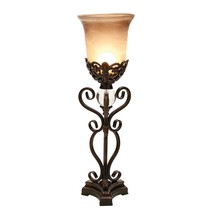 Deco 79 Mediterranean Metal Solid Uplight, Set of 2 9"W, 30"H, Brown - £218.06 GBP