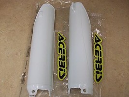 Acerbis White Fork Guards Protectors Sliders Honda CR500 CR 500 CRF450 CRF 450R - £28.43 GBP