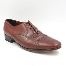 Biltrite Men Cap Toe Oxfords Size US 9.5M Brown Leather - £12.07 GBP
