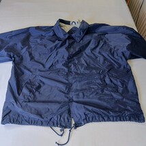 Athletech RN#83053 Mens Blue Cotton Windbreaker Snap Front Pockets Lined Size 2X image 12