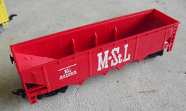 Vintage HO Scale Bachmann M&amp;StL Red Plastic 541085 Hopper Car - $12.87