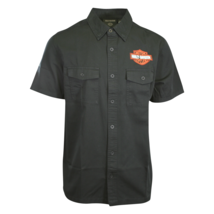 Harley-Davidson Men&#39;s Shirt Black Beauty Bar &amp; Shield  Short Sleeve (S58) - £38.33 GBP