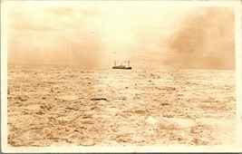 RPPC Steamer Fishing Boat In Ice Alaska AK UNP 1920s Postcard D11 - £15.53 GBP