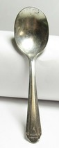 1931 Barbara  Silver Tudor Plate 4&quot; Baby Childs Spoon Art Deco Nouveau O... - £6.28 GBP