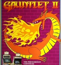 Gauntlet II Arcade Flyer Art Original 1986 Video Game Fantasy Vintage Promo - £74.55 GBP